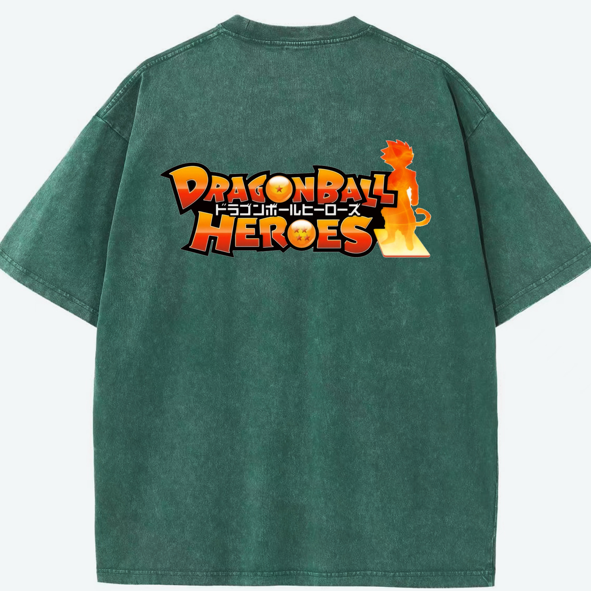 （画像用） ドラゴンボール DRAGON BALL 綿100% ヴィンテージ風 半袖Tシャツ（背面プリント）
